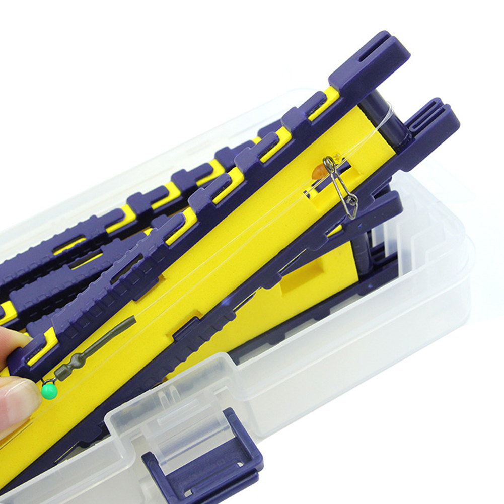 Snell Fishing Rig - 5개입/박스 낚싯줄 감는 보드, 보관함 포함,