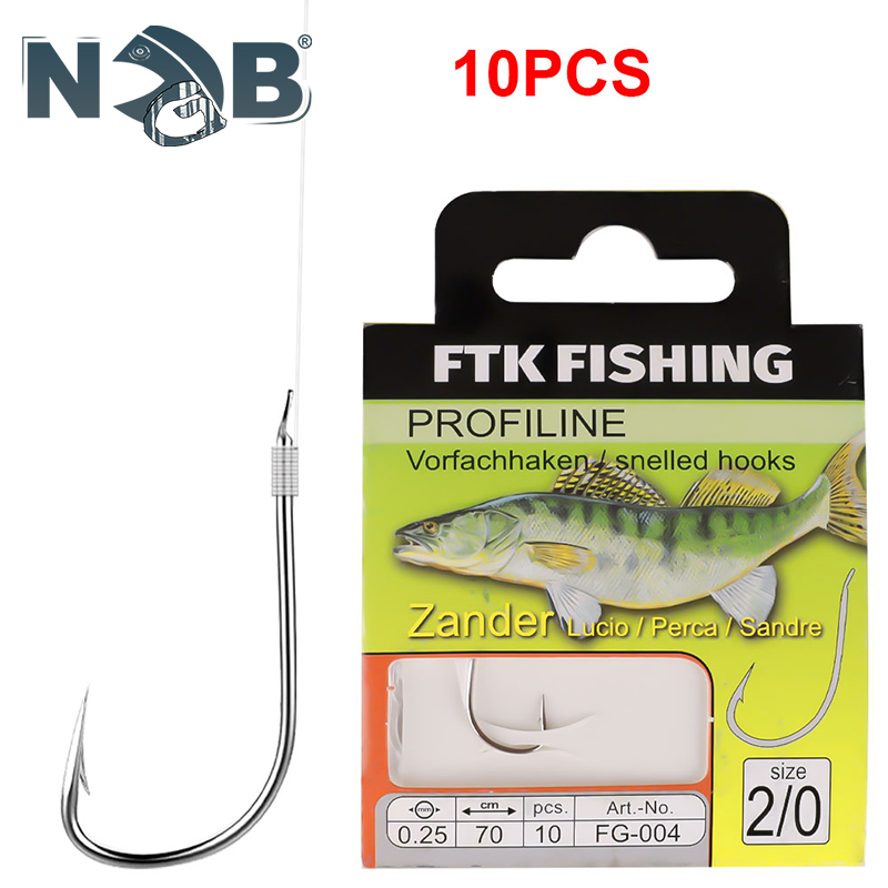 Snell Fishing Rig - FTK 10개입/팩 70cm 미리 묶인 낚싯줄