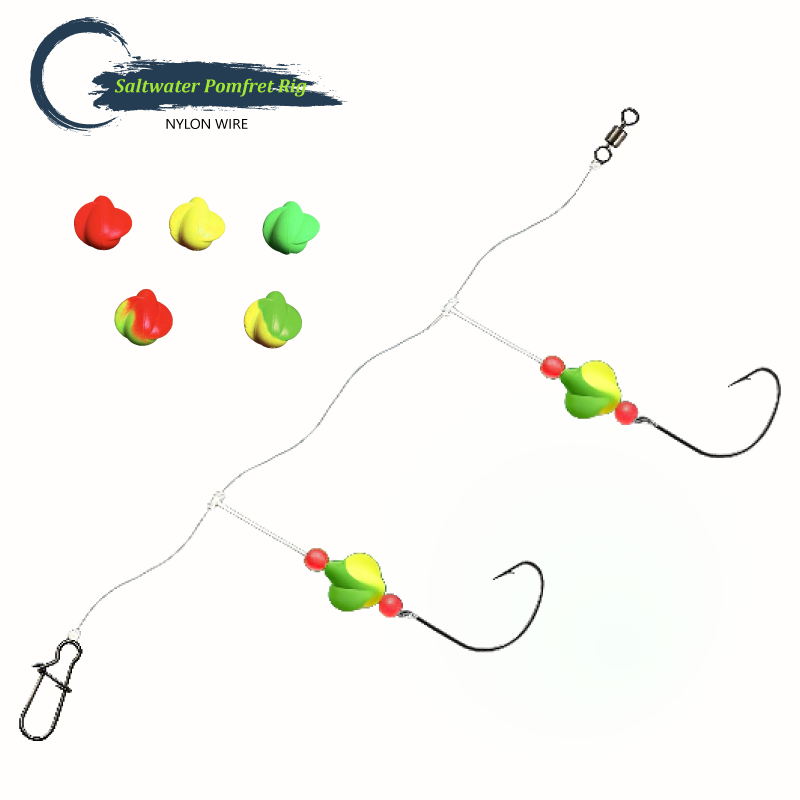 Snell Fishing Rig - 3/6개입 폼파노 리그 스넬 플로트, 서프