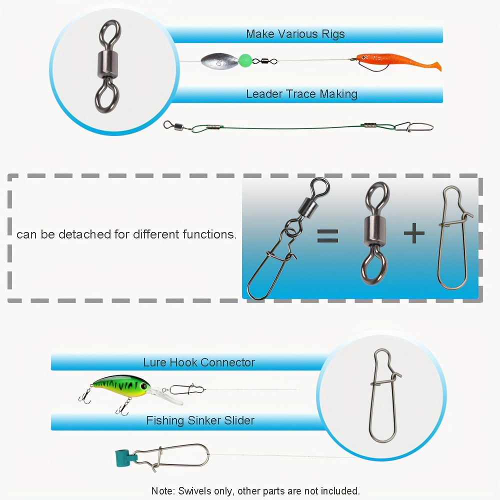 95/210 PCS 세트 낚시용 커넥터 기어 키트 2- - Fishing Quest 리뷰 및 가격
