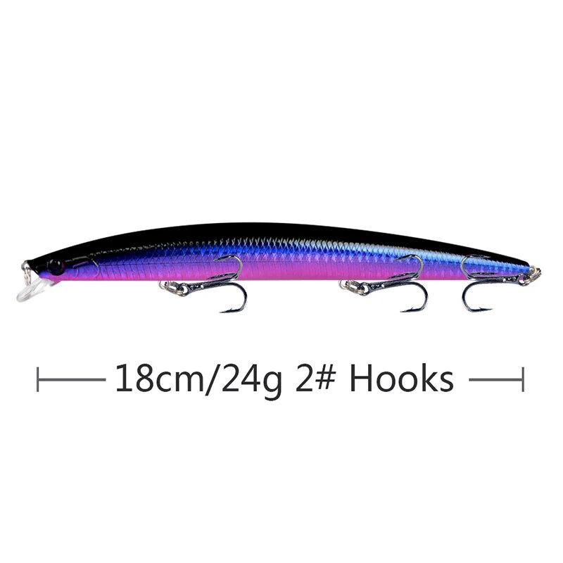 미노우 낚시 미끼 레이저 하드 인공 미끼 18cm 24 - Fishing Equipment Bait 리뷰 및 가격