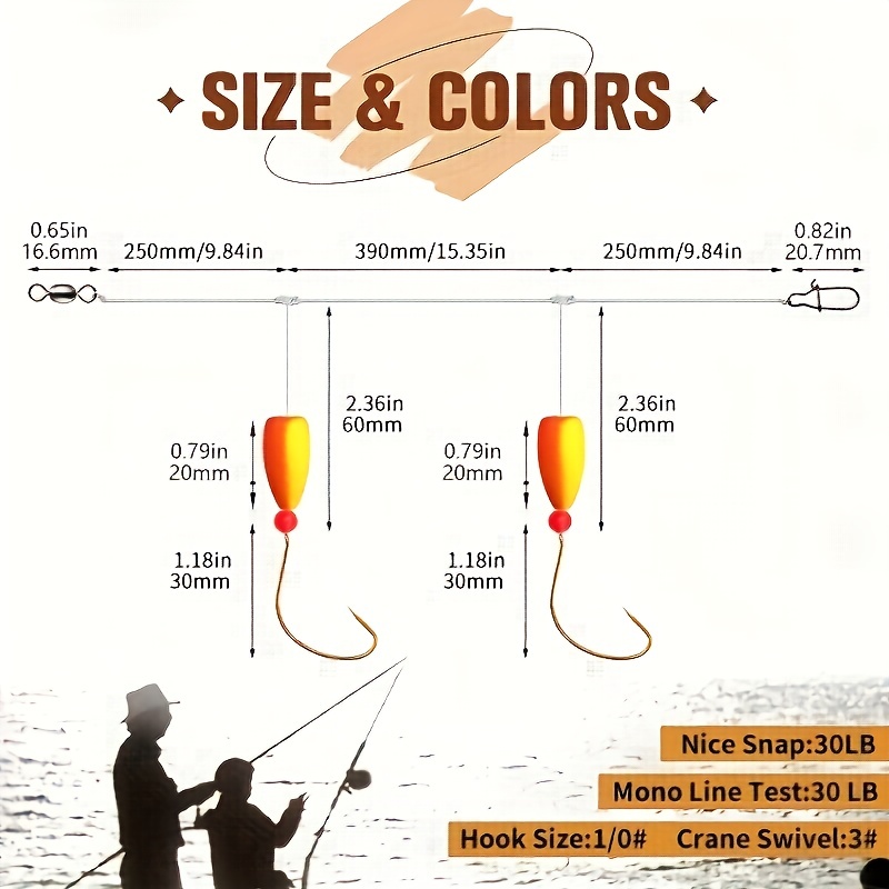 Pompano 서핑 낚시 리그, 스넬 플로트 포함, 바 - Snell Fishing Rig 리뷰 및 가격