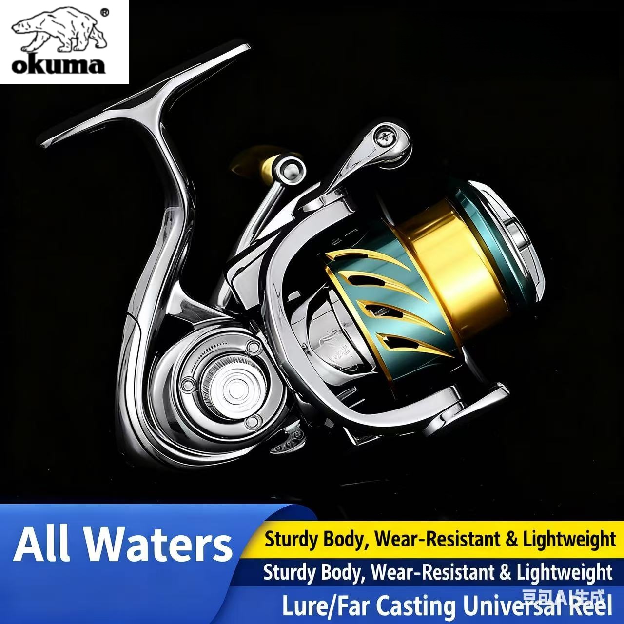오쿠마 낚시 도구 스피닝 릴 유니버설 낚시 릴 올 메탈 - Fishing Equipment Daiwa 리뷰 및 가격