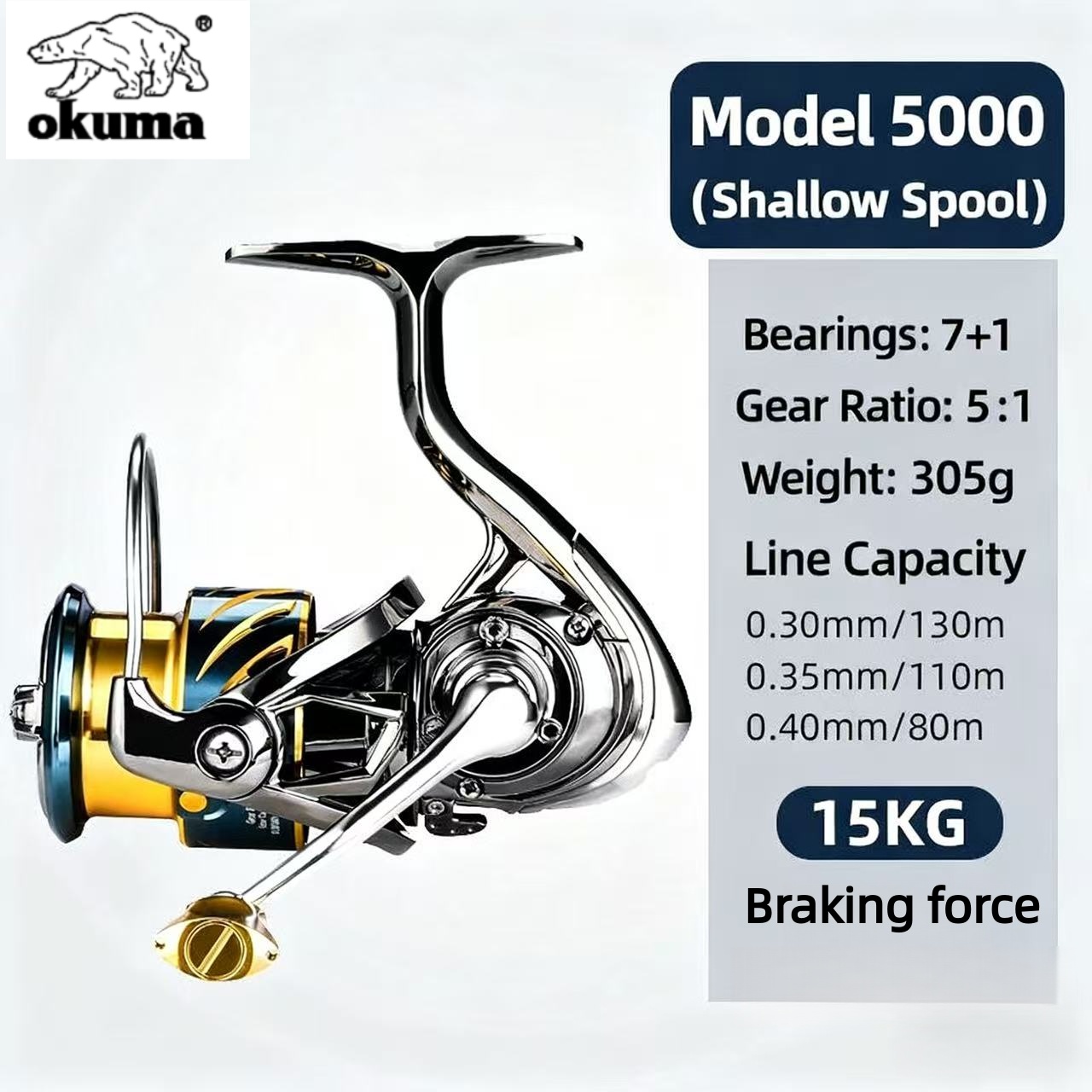 오쿠마 낚시 도구 스피닝 릴 유니버설 낚시 릴 올 메탈 - Fishing Equipment Daiwa 리뷰 및 가격