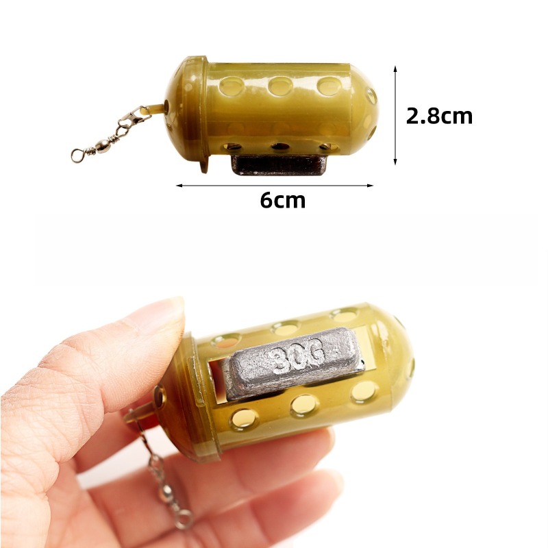 6개입 잉어 낚시용 미끼통 세트, 가중 미끼 케이지 포 - Fishing Equipment Bait 리뷰 및 가격
