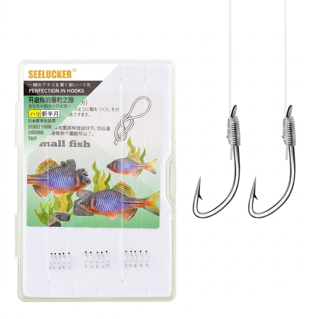 15개 나일론 스넬 라인이 포함된 미리 묶인 마이크로  - Snell Fishing Rig 리뷰 및 가격